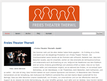 Tablet Screenshot of freiestheater-therwil.ch